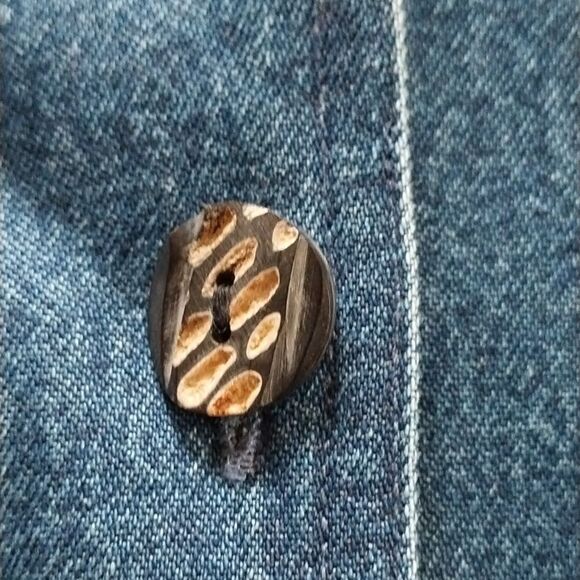 EARTH SEA & Sky denim lightweight button up jacket size XL - Picture 5 of 6